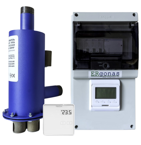 Ergonas electrode boiler with controller and thermostat